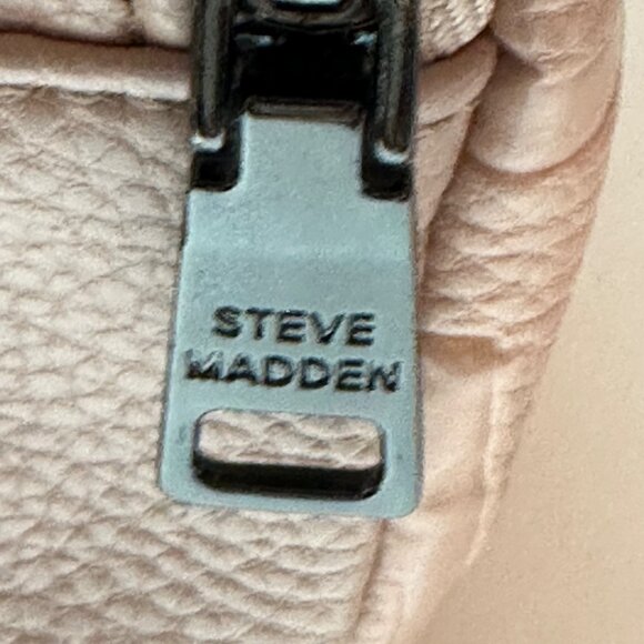 Steve Madden Logo Backpack Shoulder Bag Purse Blush Pink - Picture 6 of 12